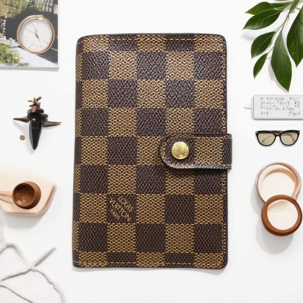 95新 LouisVuitton/路易威登  棕棋盘格卡包 1860 5398