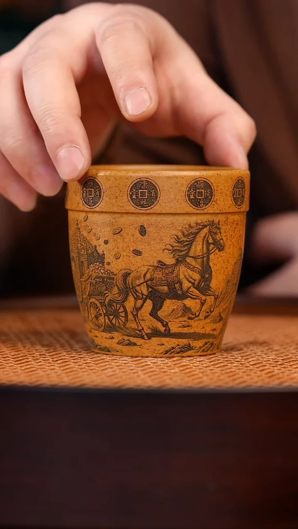 茶杯紫砂宜兴全手工紫砂杯