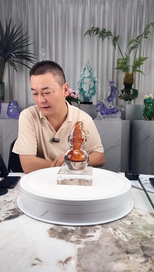 摆件琉璃水晶葫芦