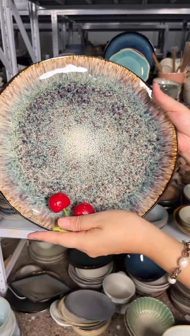 陶瓷外贸尾货瑕疵满20包邮X 大盘新品