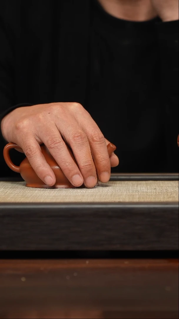 茶壶紫砂全手工柱瓢朱泥