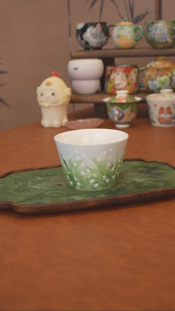 是泥吖 铃兰猪口杯