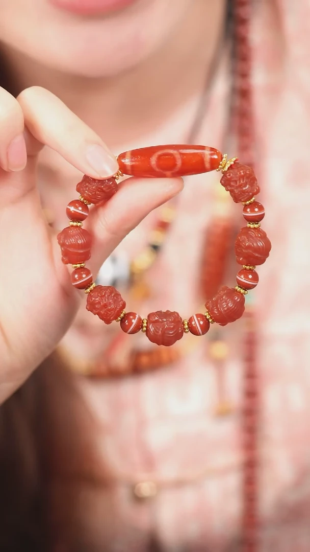 玛瑙/玉髓（覆膜）颈饰未镶嵌传世珠宝-多样性发其一