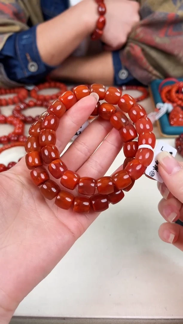 未镶嵌瓦西直切手串11+南红玛瑙（多样式发其一）