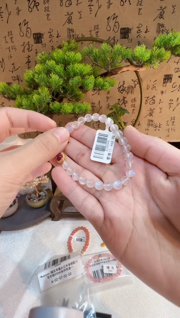 钛钢手链长石手饰@@