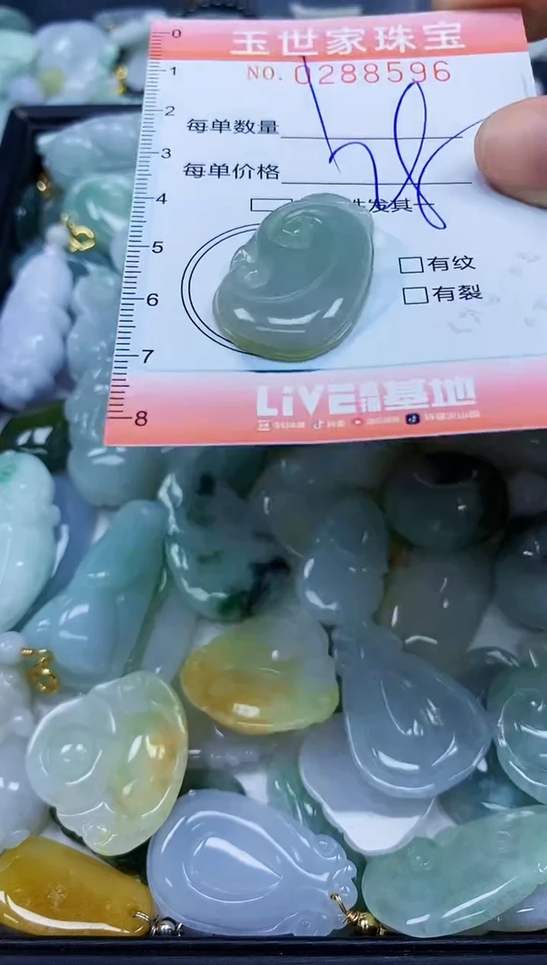 翡翠未镶嵌颈饰闪购0288596