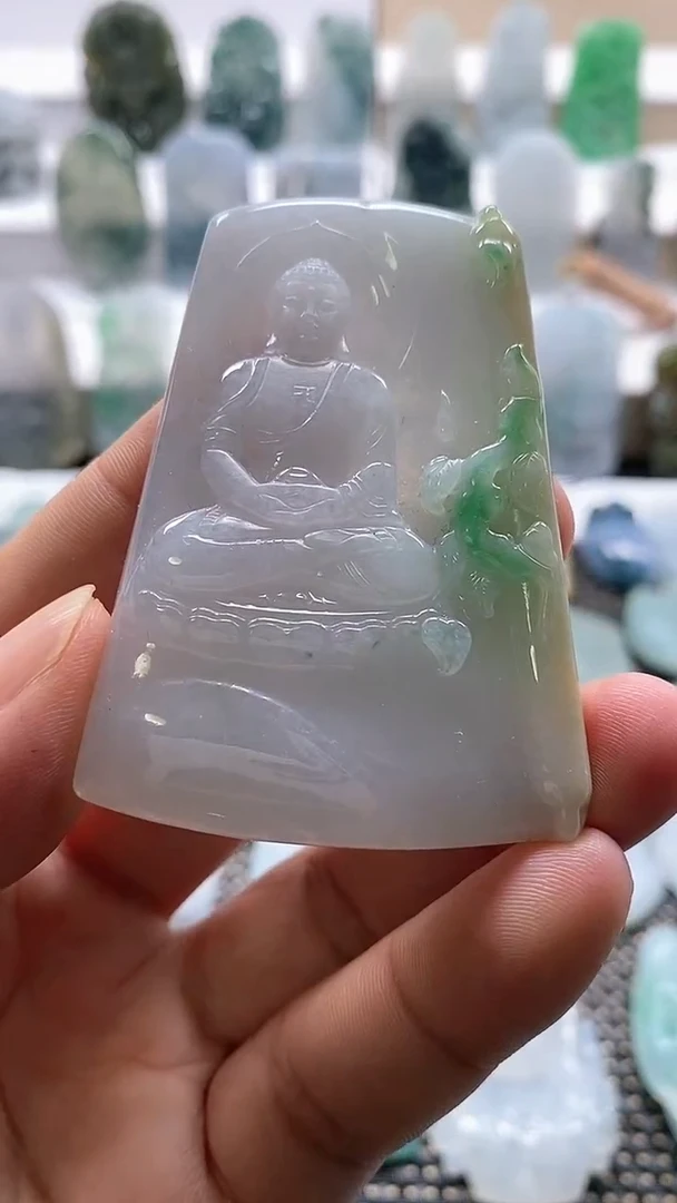翡翠未镶嵌吊坠(不含链)1