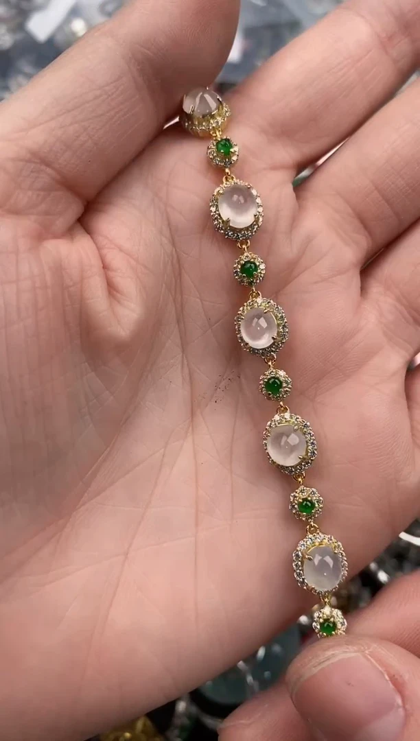 银S925镶嵌戒指翡翠888                 10