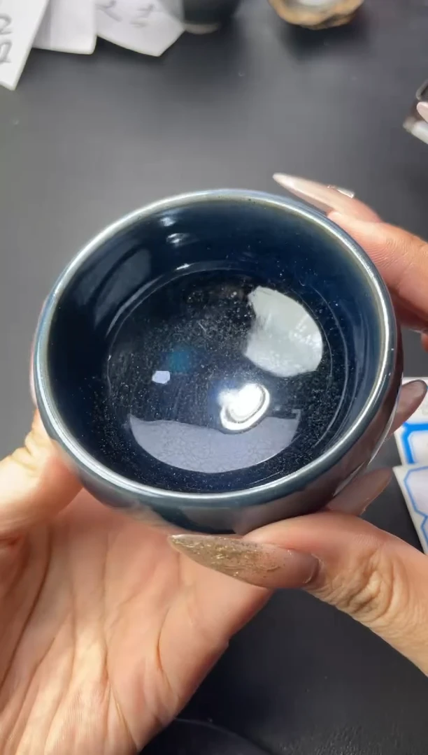 茶盏75叶紫建盏叶紫