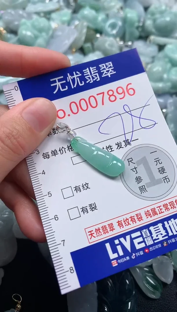 吊坠(不含链)未镶嵌翡翠7896