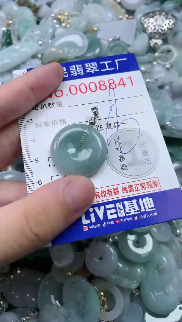 翡翠未镶嵌吊坠(不含链)8841