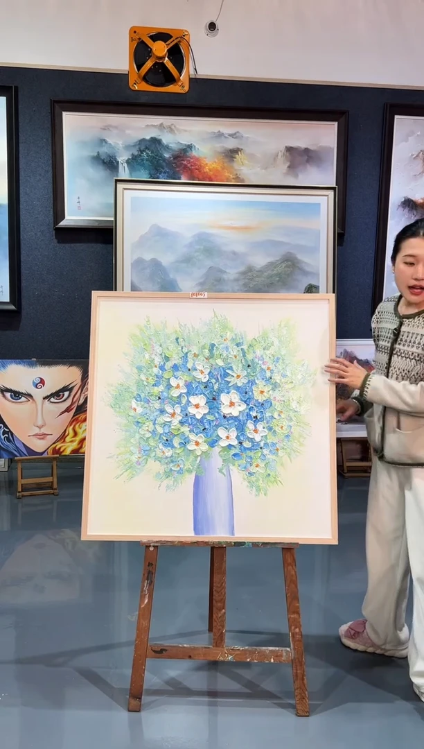 【闪购商品】油画45号 80*80 花卉-手绘油画