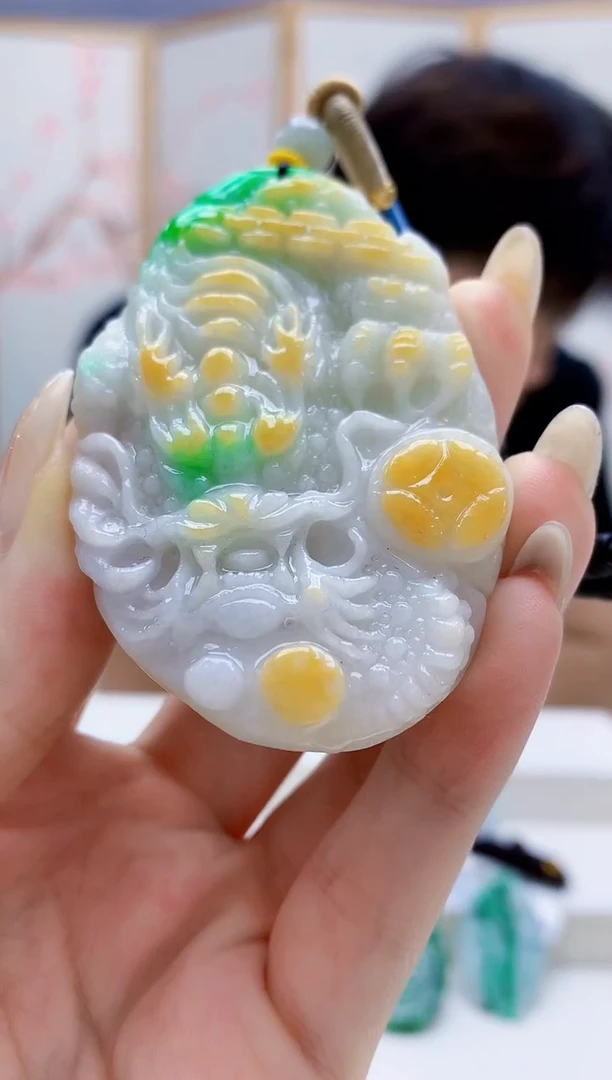 未镶嵌定制翡翠5145jw-毛货挂件87