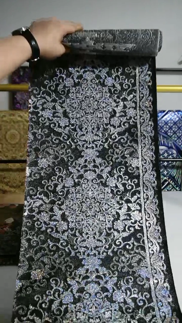 织绣织锦30彩金宝相花卷布