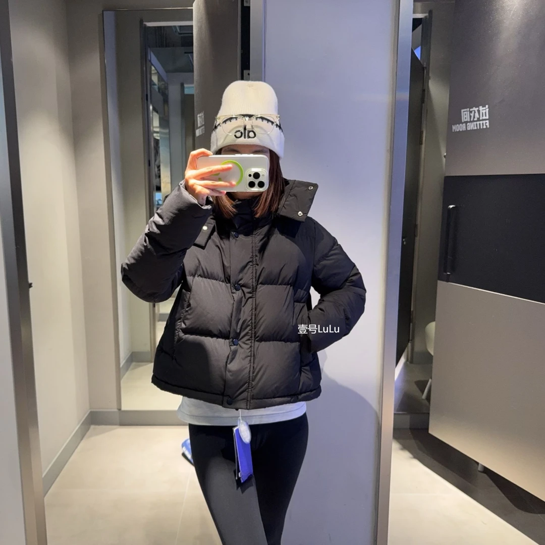【露露】泡芙4格羽绒服立领连帽短款蓬松防风保暖女款