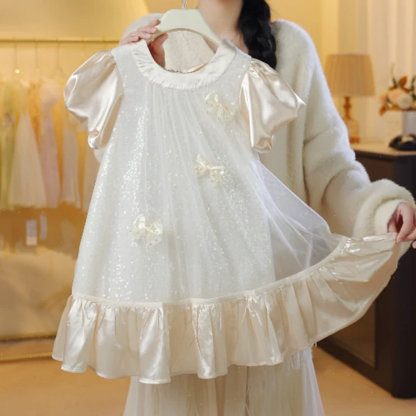 【现货】女童公主裙仙女裙女宝原创设计款名媛风X26008