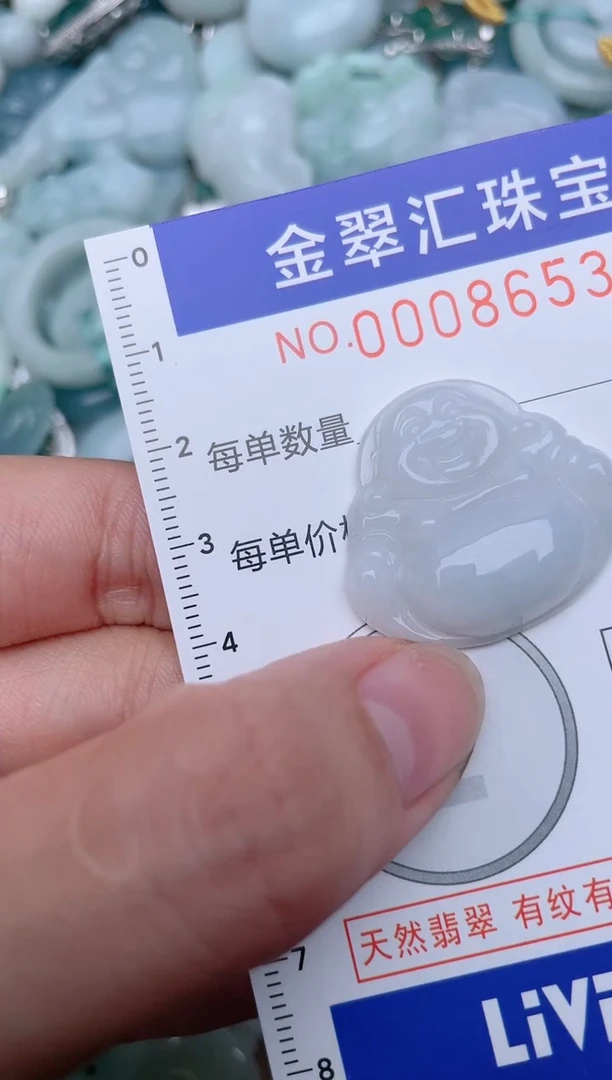 翡翠未镶嵌颈饰8653