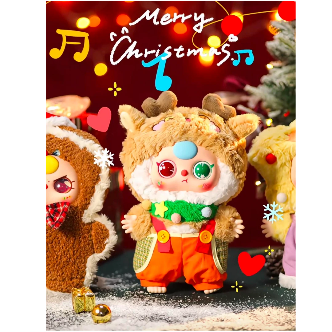 【拆盒】娃三岁圣诞400%大体毛绒系列玩具盲盒摆件