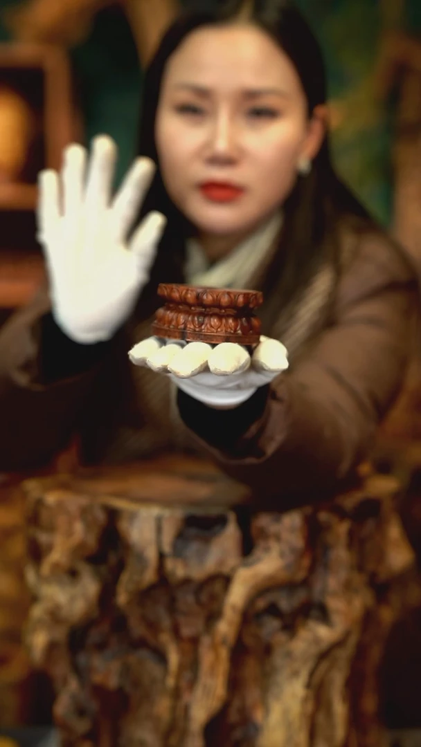 木雷击枣木莲花底座