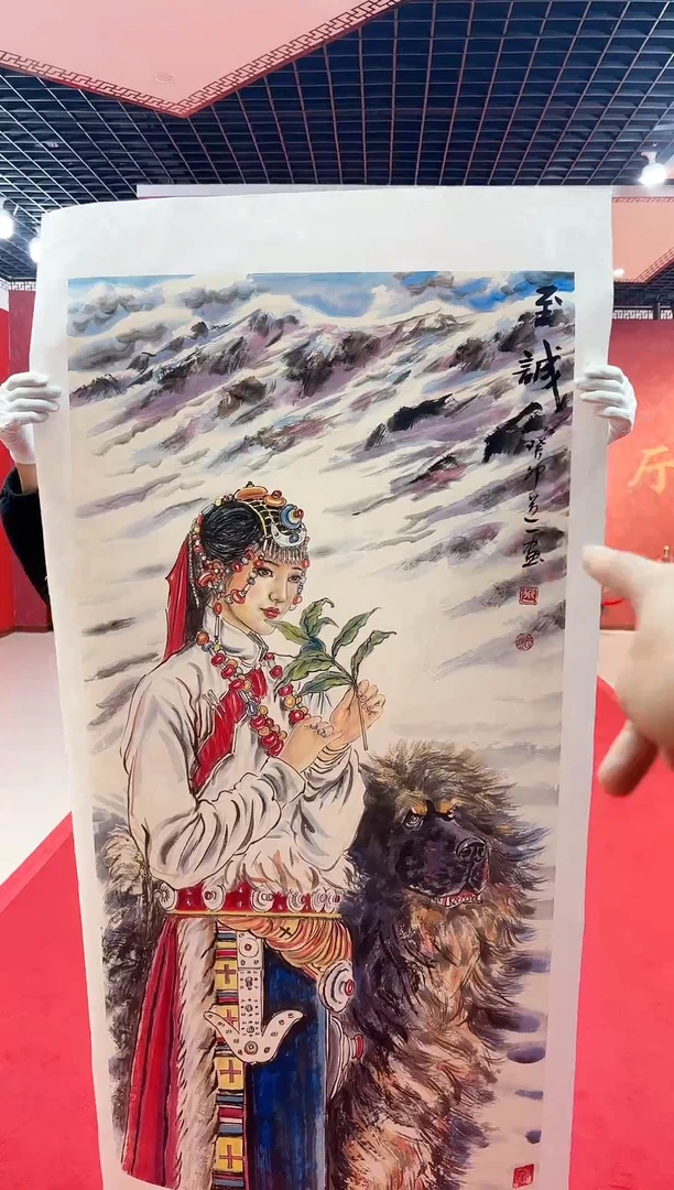 【闪购商品】国画国画道一老师手绘作品D61