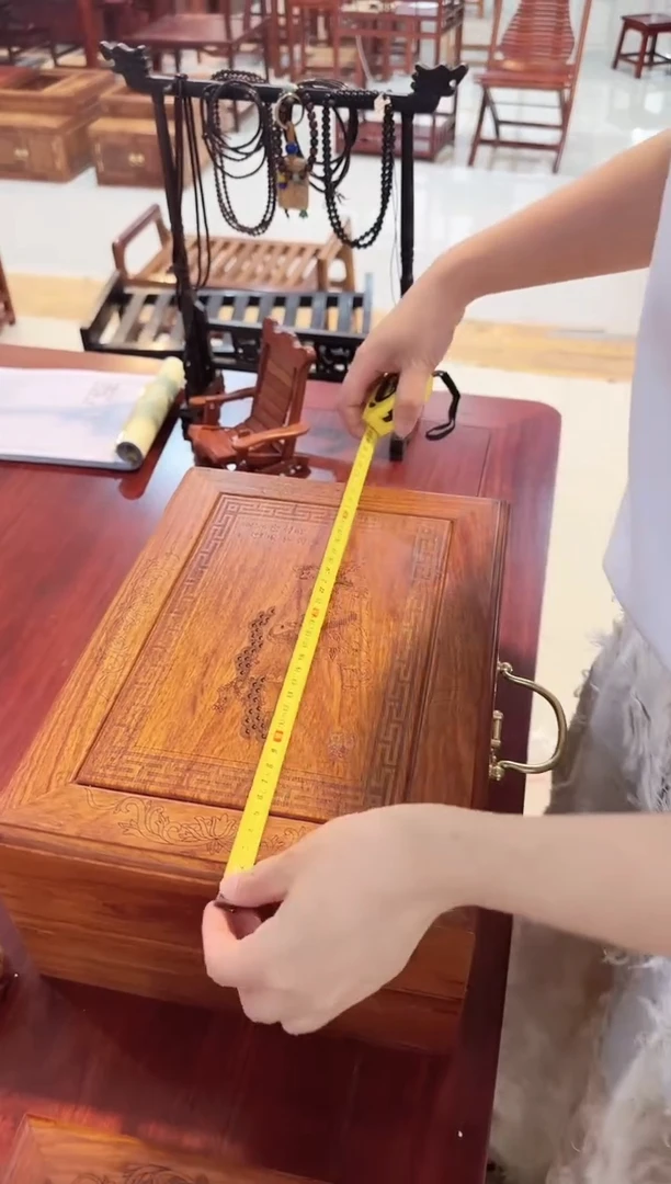 国标红木刺猬紫檀首饰盒福利（大）