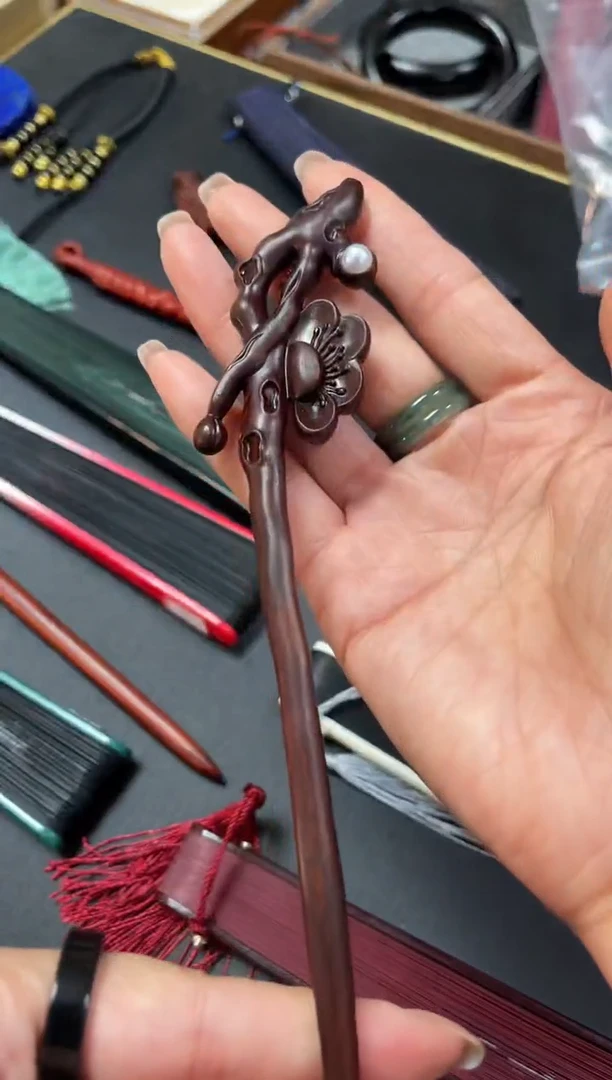 小叶紫檀手串/手链紫*壳，十一号发簪