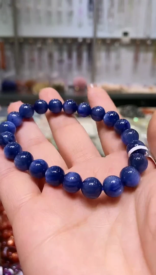 未镶嵌蓝晶石手串多样性发其一