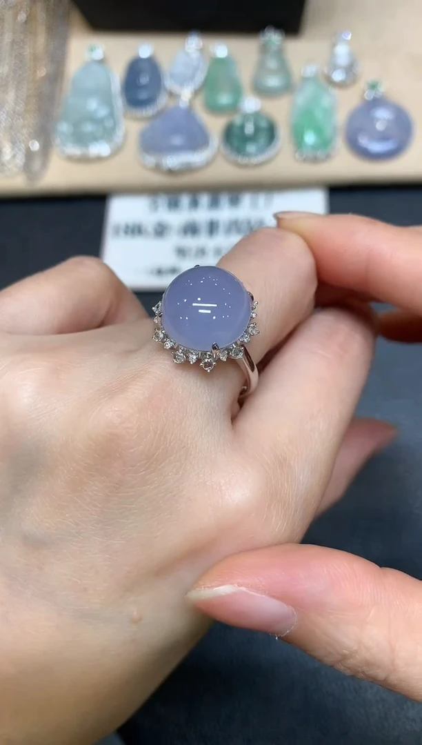 【闪购商品】翡翠戒指18K金镶嵌【无服务费