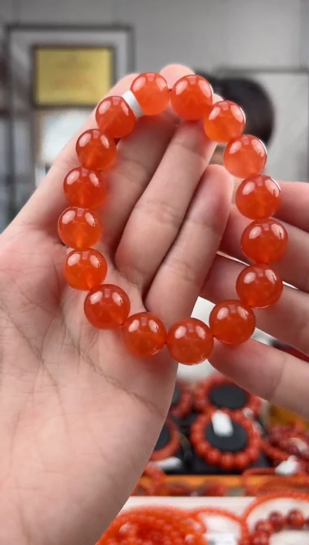 【闪购商品】南红玛瑙单圈未镶嵌@T07087@13MM