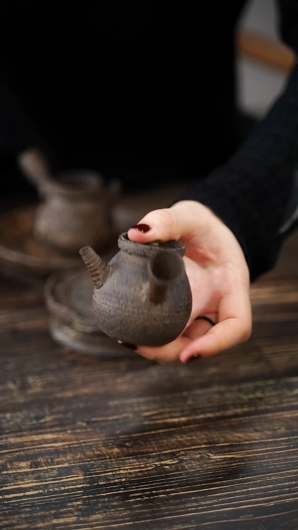 全手工制作  南蛮 侧把壶  130cc