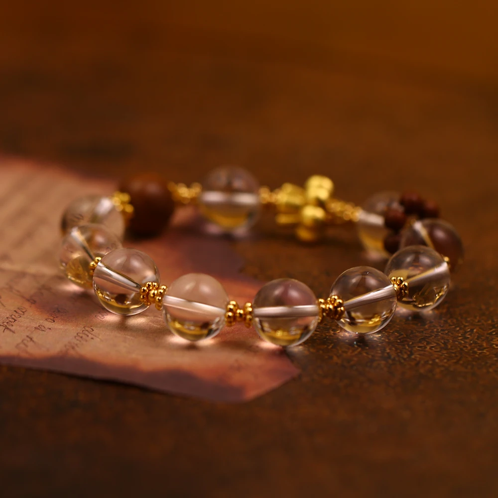 铜合金木质手链 【心之所象，行之所往】新中式手串白色手链-8867