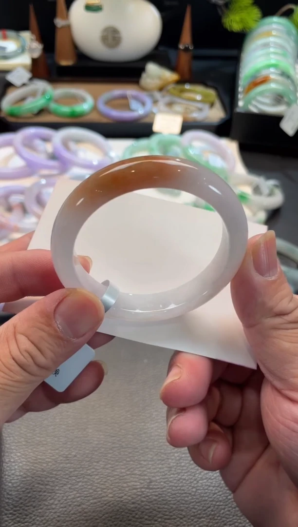 未镶嵌手镯翡翠67号链接 52正圈