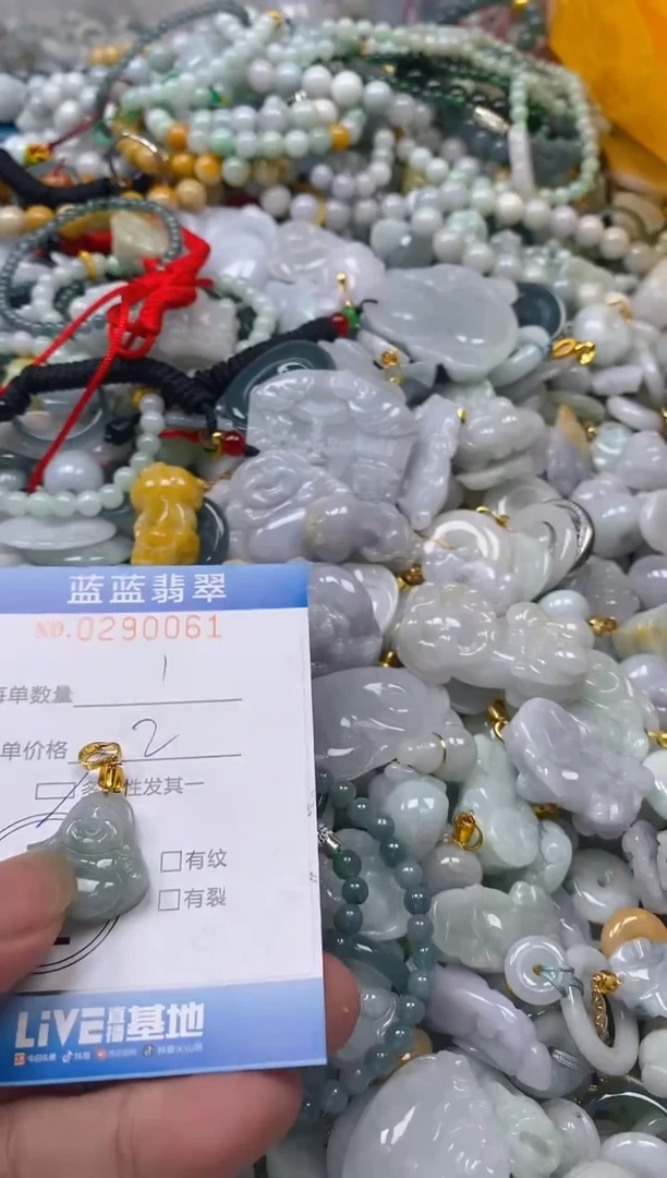 翡翠未镶嵌颈饰闪购0290061多样性发其一