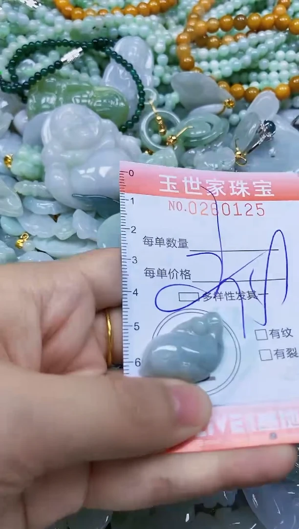 翡翠未镶嵌颈饰闪购0260125多样性发其一