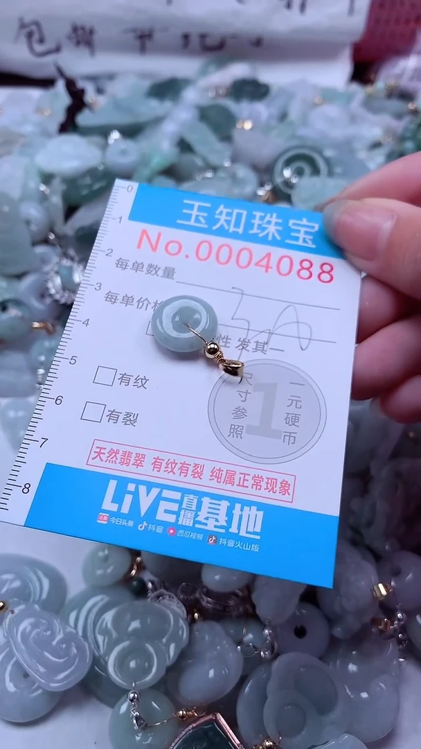 翡翠未镶嵌吊坠(不含链)4088