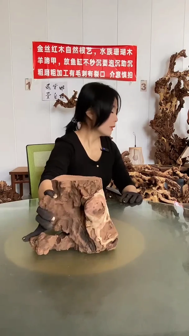 香榧木湿*哥金丝红木 羊蹄甲