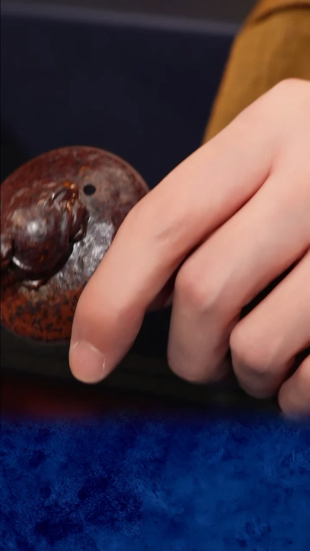 紫砂 宜兴紫砂 柴烧  龙龟手抓套