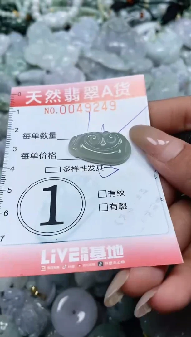 翡翠未镶嵌颈饰闪购0049249