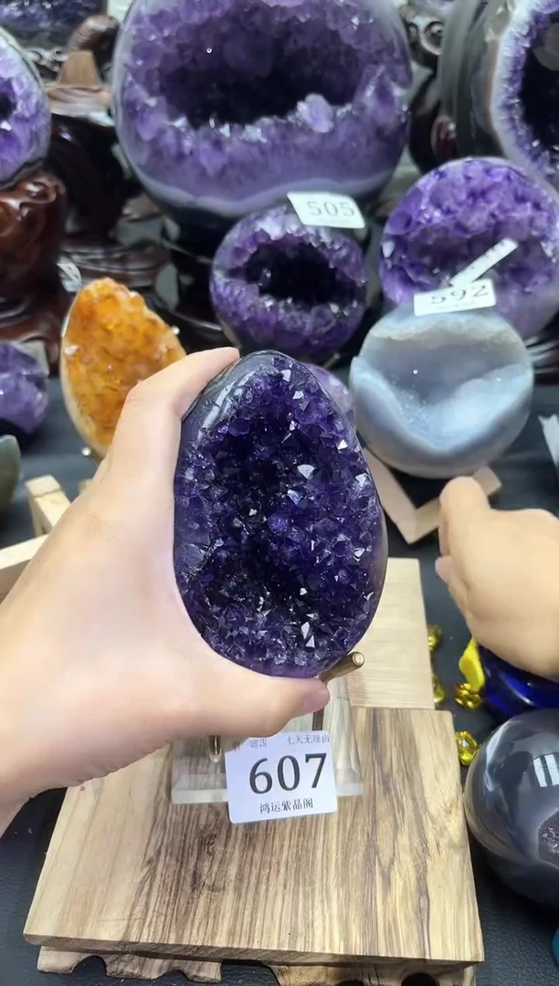 未镶嵌大型摆件（非配饰）紫晶607号龙蛋