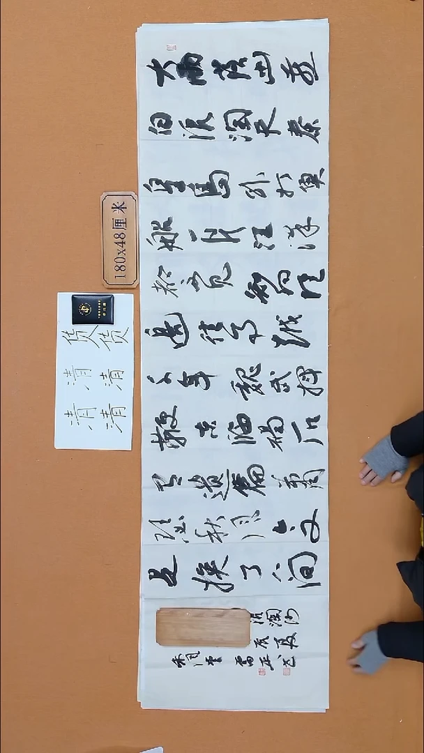 书法雷平 内蒙古理s  兰亭书家届展 48*180 八平尺