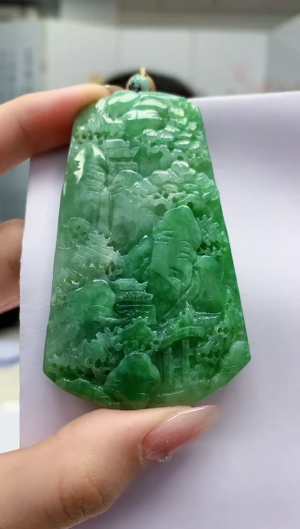 【闪购商品】定制翡翠未镶嵌4852jw-毛货挂件66