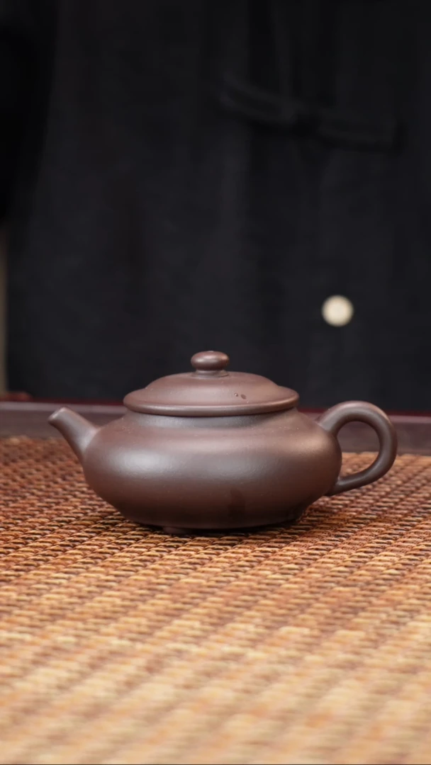 茶壶紫砂汀禾紫砂扁腹