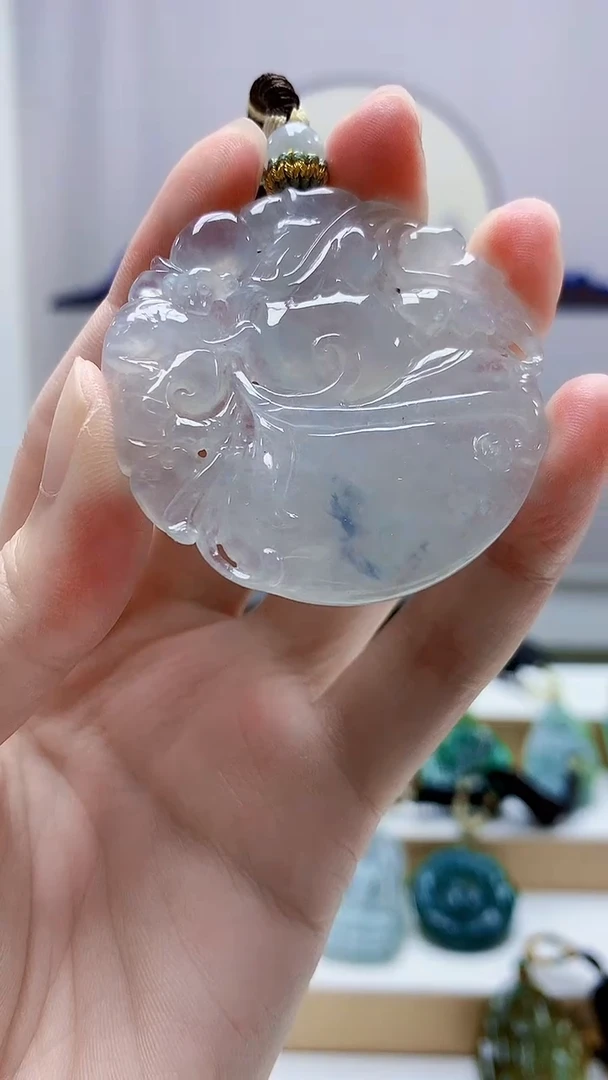未镶嵌定制翡翠5028zm-毛货挂件198