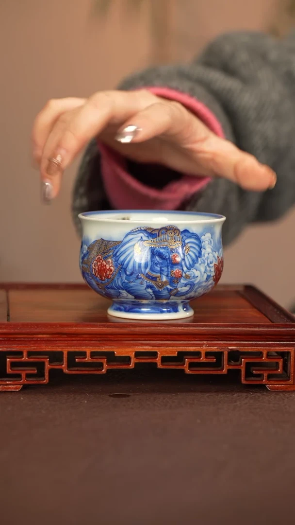 【闪购商品】杯子永明尚玩景德镇手工手绘陶瓷-