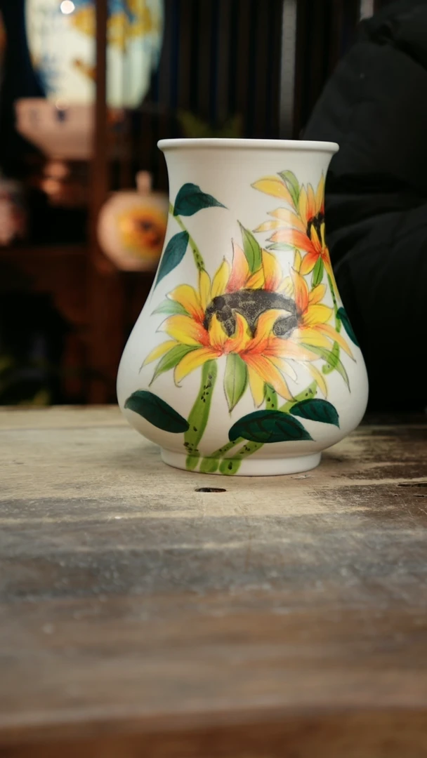 【闪购商品】瓷片景德镇纯手工釉下彩精品花瓶