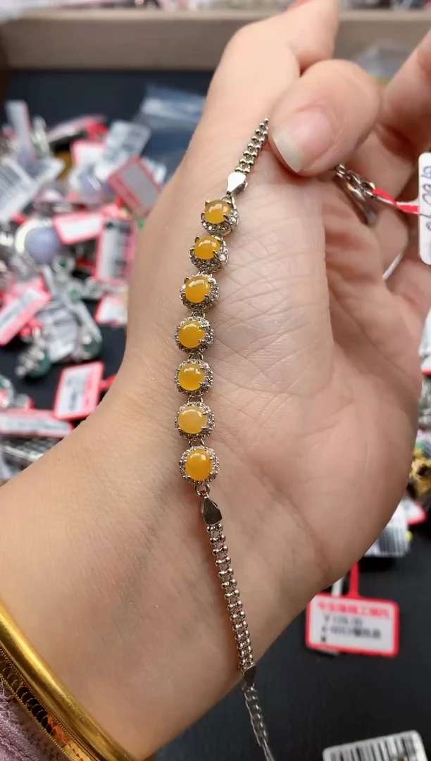 银S925镶嵌戒指翡翠天然A货缅甸翡翠