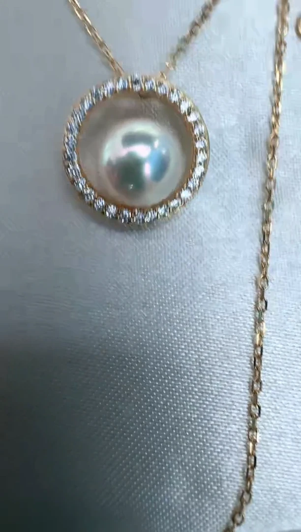 【闪购商品】海水珍珠颈饰银S925镶嵌套链