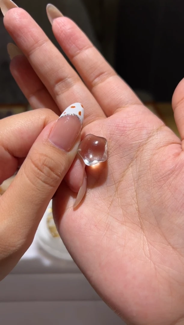 水晶手链未镶嵌星星通孔