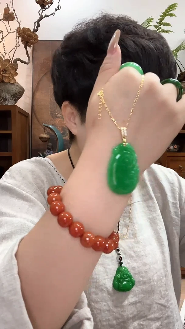 吊坠(赠链)合金翡翠222