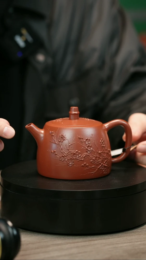 茶壶紫砂黄*麟H2431陈春芬梅花汗铎